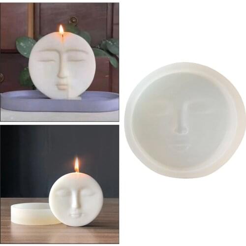 Candle Resin Mould Aromatherapy Wax Plaster Mold DIY Face Silicone Soap Mold