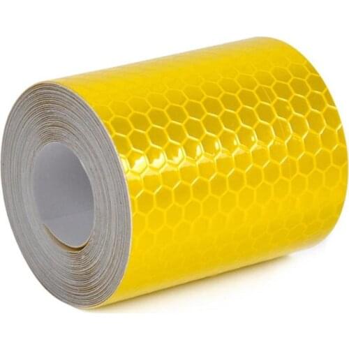 Reflective car body stickers PVC Adhesive honeycomb warning strip Scratch resistant Body decoration safety stickers