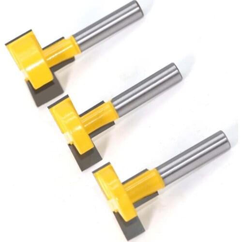 Straight edge T-cutter slotting cutter 8-shank groove milling cutter woodworking milling cutter