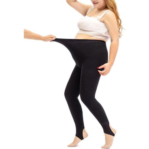 CA071 Warm Winter Tights 420g Women High Elastic Durable Velvet Pantyhose Comfotable Solid Ladies Tights Plus Size 100KG