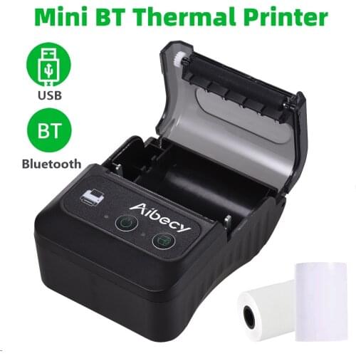 58mm Bluetooth Thermal Receipt Printer for Android IOS Windows Portable USB Bill ESC POS Mobile Thermal Printer for Business