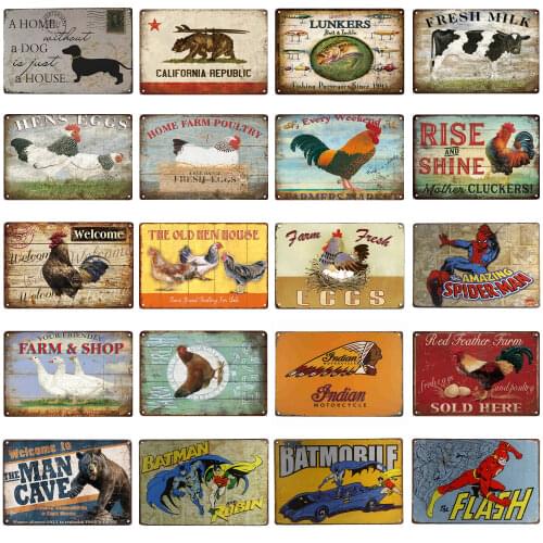 Types of beer Metal Sign Bar pub wall plaque vintage decoration