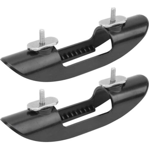 2 sets Kayak Canoe Paddle Clip Holder Fishing Boat Oars Deck Mounted Holder Paddle Keeper with Screws Nuts