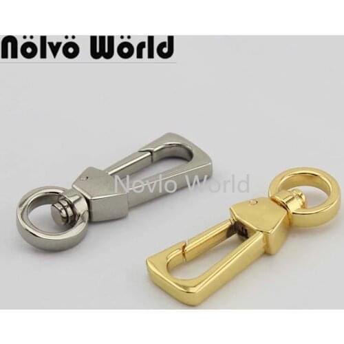10-50 pieces High level Deep gold Carabines 10mm swivel Clasp Snap hooks purse bags handbags chain clasps clips