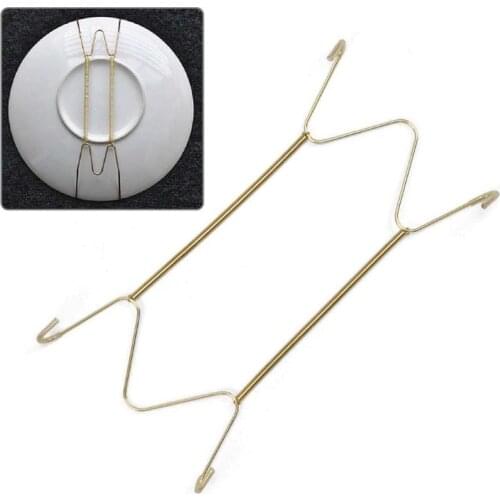 W Type Special Decorative Plate Hook Metal Spring Hanger For Home Decorative Stainless Steel Holder Wall Hanging Plates Decor