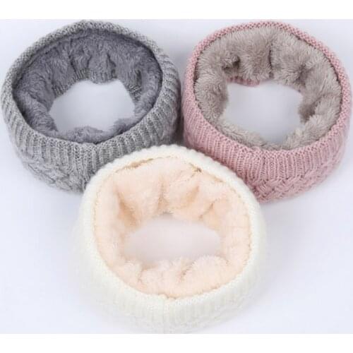 Winter Scarf For Men Women Children Neck Wool Collar Scarf Adult Baby Scarf Cotton Thickened Scarves Baby Warm Neck Scarves