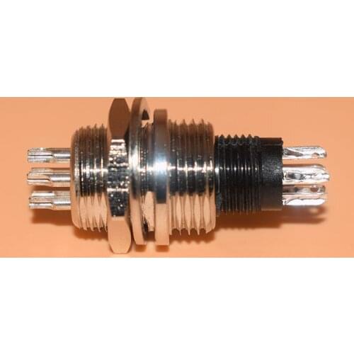 1pcs GX12 7 Pin Male & Female 12mm Wire Panel Connector Aviation Plug L93 GX12 Circular Connector Socket Plug Free Shipping