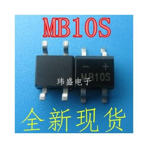 10pcs MB10S 0.5A 1000V SOP-4
