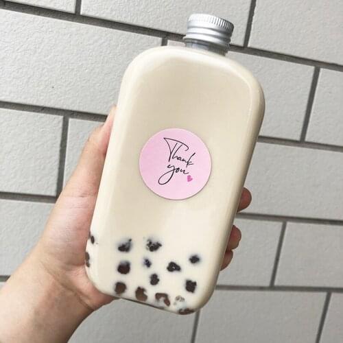 1200pcs gold foil thank you sticker scrapbooking for envelope seal labels stickers pink white black stationery sticker