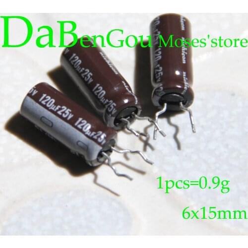 25v 120uf 100uf +/- 20% Capacitance 100% Japan Original New PL Audio Electrolytic Capacitor Radial 6x15mm 10pcs