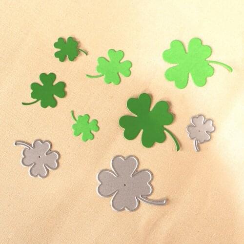 DUOFEN METAL CUTTING DIES 030265 3pcs small clover leaves embossing stencil DIY Scrapbook Paper Album 2018 new