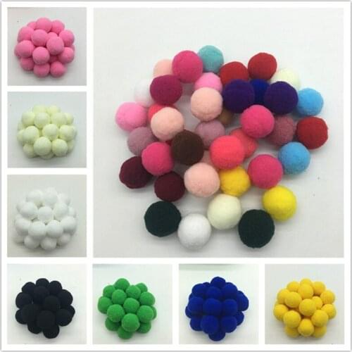 40Pcs 30mm,mix Color Pompom Fluffy Plush Cloth Craft DIY Soft Pon Pom Pon Poms Ball Furball Home Decor Sewing Supplies Craf