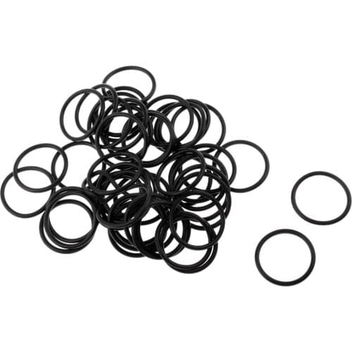50x Silicone Soft O Rings for Worms Wacky Rig O-Ring Tool Carp Fishing Black