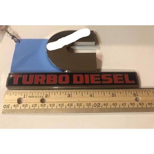 ABS Plastic 2500 3500 BLACK Turbo Diesel Decal Nameplate Emblem