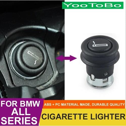 Car Interior Accessories Universal Plug Cigarettes Lighter Socket Base Assembly Replace Trim For BMW Benz All Series 61349308246