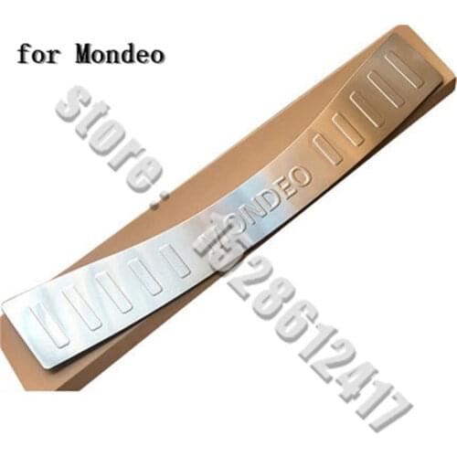 Car accessories Stainless Steel Rear Bumper Protector Sill Trunk Tread Plate Trim for Ford Mondeo 2013-2018 Car styling