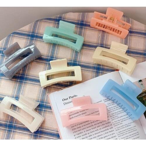 Free shipping Solid color womens hair accessories hair claw korea style girls elegant hairclips