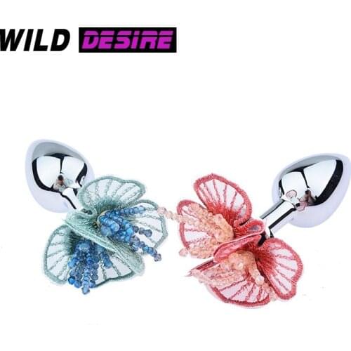 Erotic Butt Plug Metal Anal Plug Flower Bottom Anal Dilataor G Spot Masturbator Stimulator Anus Sex Toys For Woman Gay Men Adult