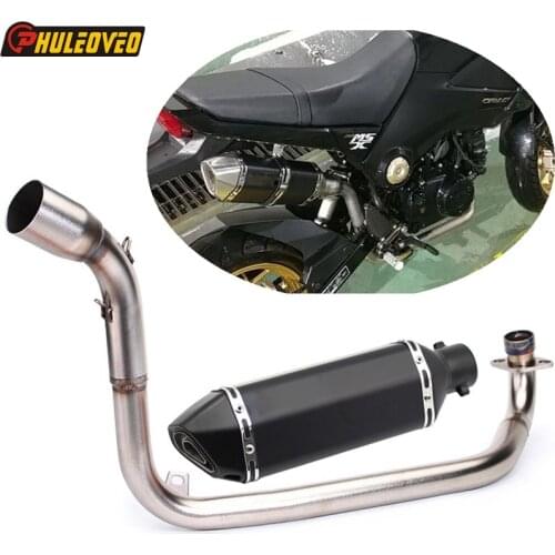 MSX125 Motorcycle Exhaust Muffler Full System Middle Link Pipe for Honda Grom MSX 125 M3 2013-2018 Escape Moto with DB Killer