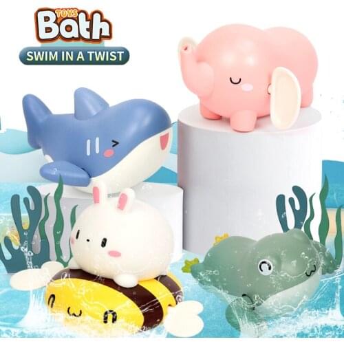 Swimming Pool Wind Up Toy Bathroom Baby Bath Shark Narwhal Toys For Toddler Boys 3 Years Old Bathing Clockwork Rowing