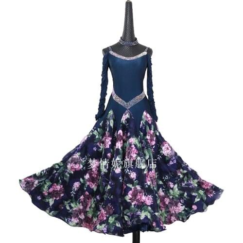 Customize New ballroom dance dress standard ballroom waltz dresses ballroom dance competition dresses custom made LXT1109