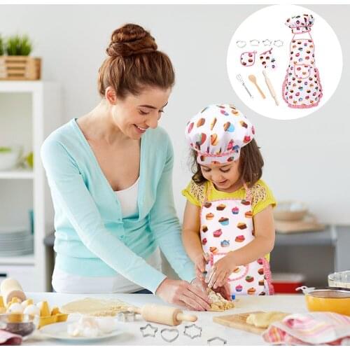 Pretend Play Kitchen Set Kids Toys 11 PCS Kitchen Utensils Children Chef Role Playset Educational Gift Toy for Girls Boys Unisex