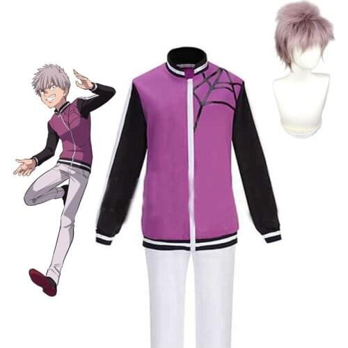 Kemono Jihen Shiki Tademaru Cosplay Costumes Anime Akira Role Play Costume Uniform Sets Synthetic Hair Wig Halloween Carnival