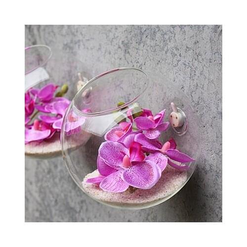 Creative transparent glass vase home fashion living room wall restaurant backdrop Decorations hydroponic vases