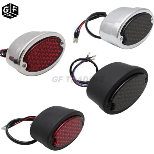 Motorcycle License Plate Bracket Taillight 12V LED Brake Tail Light Rear Light For Harley Choppers Sportster Bobber Sportster