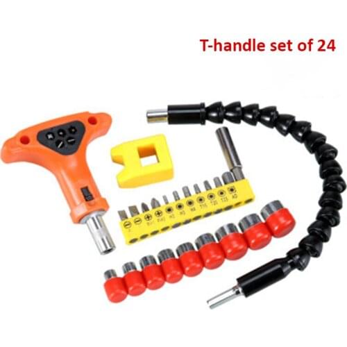 24PCS Flexible Shaft Drill Bits Electric Drill Accessories Drill Bits for Metal Bit Kit Screwdriver Bit Drill Bits for Metal