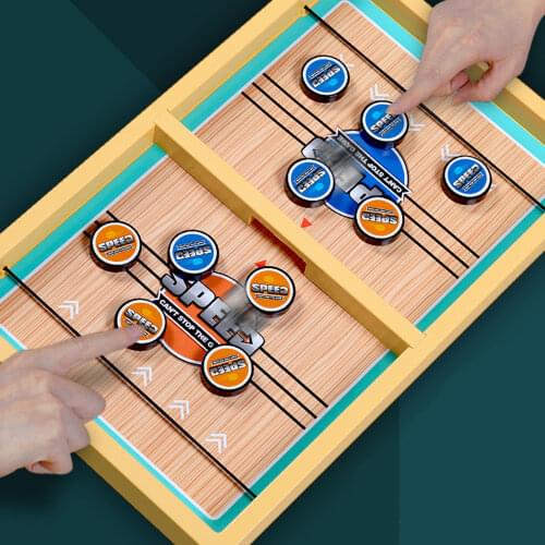 Foosball Winner Games Table Hockey Game Family Table Board Game Parent-child Interactive Toy Fast Sling Puck Game For Kids