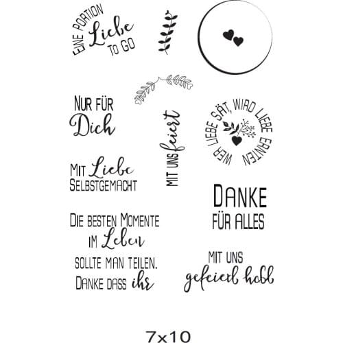 German Transparent Clear Silicone Stamp/seal for DIY Scrapbooking/ Album Decorative Clear Stamp Sheets A2291