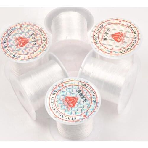 1 Roll Fish Line Wire Clear Non-Stretch Nylon String Beading Cord Thread For Jewelry Making Supply Wire Cord For Bead Wholesale
