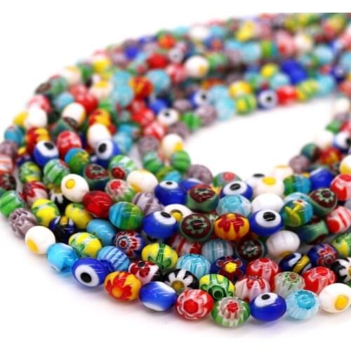 NEW 6x8mm 50pcs oval shape Loose Spacer Beads DIY Jewelry Making for Bracelet Necklace Grotesque mixed style Wholesale