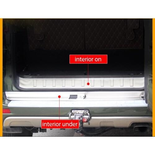 Trunk door trim modified interior built-in rear trim stainless steel trunk trim car Accessories For Haval H9 2015-2019