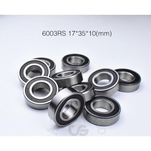 6003RS 17*35*10(mm) 1Piece bearing ABEC-5 rubber sealing bearings 6003 6003RS chrome steel deep groove bearing