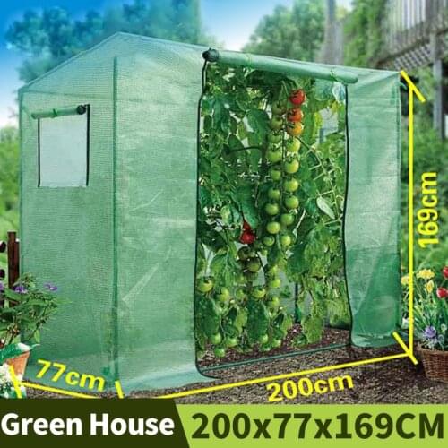 PE Garden Greenhouse Garden Shed Tomato Strawberry Green House Outdoor Corrosion-resistant Plant Cover For Home Gardening Tools