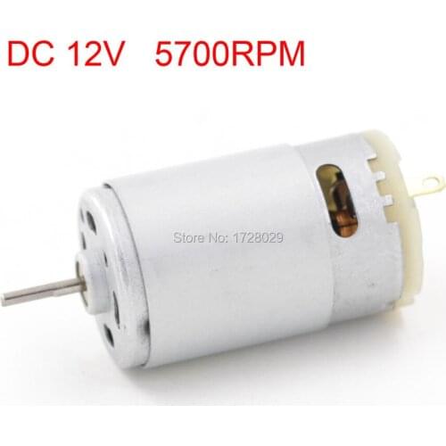 DC R395 Reduction Motor Geared DC 12V 5700RPM Gear Box Motor 12V