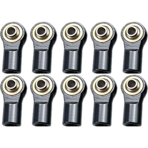 10PCS Metal M4 Link Tie Rod End Ball Joint for 1/10 RC CAR AXIAL SCX10-II 90046 90047 TRX-4 F350 Rc01 D90