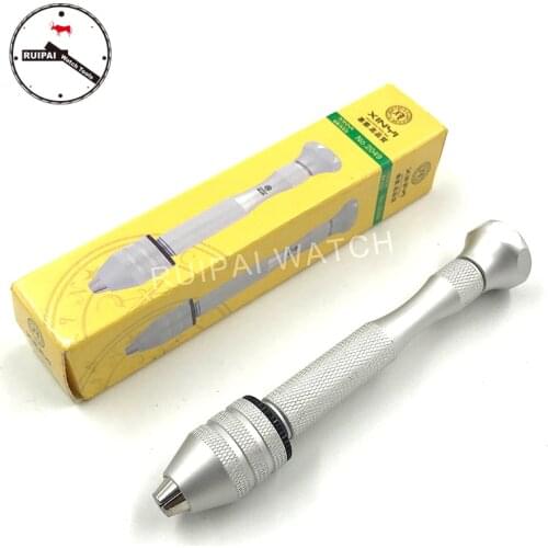 No.2049 Aluminum Alloy Swivel Pin Vise Screwdriver Hand Drill Chuck Watch Repair Tools for watchmakers