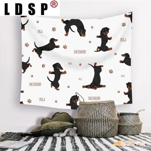 LDSP Lovely kung Fu Dog Tapestry Hanging Covering Rugs Background Cloth Beach Mat Blanket Art Bedroom Living Home Decor