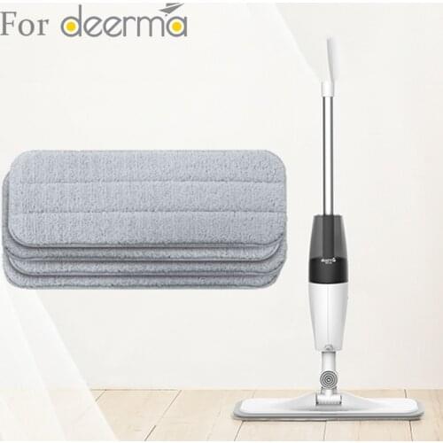 For Xiaomi Mijia Deerma Replace Mop Cloth Rags for Mi Mijia Water Spray Mop 360 Rotating Cleaning Cloth Head Wooden Carbon Fibe