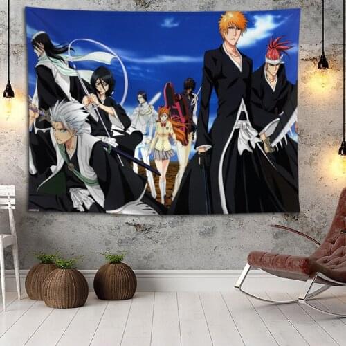 Bleach Anime Wall Hanging Tapestry Home Party Decorative Tapestries Photo Background Cloth Table Cloth Wall Tapestry