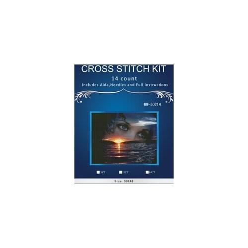 Top Quality Lovely Hot Sell Counted Cross Stitch Kit Old World Holiday Ornaments Similar DMC RW-30214 sea girl