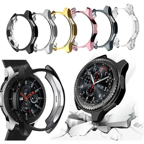 Protective case for Samsung Galaxy watch 46mm 42mm band Gear S3 frontier Smart watch Replacement TPU All-Around cover shell 22mm
