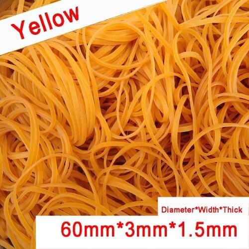 500g Diameter 60mm Quality Elastic Rubber Bands Sturdy Stretchable Packaging Band Loop O Rings For Home School Office
