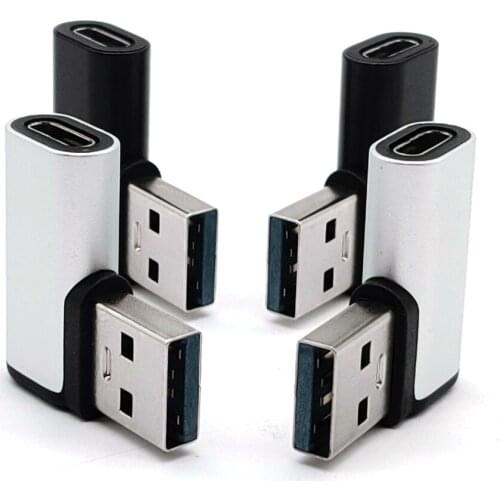 90 grad seite ellenbogen USB 3,1 lade daten adapter Typ C USB-C weibliche zu 3,0 männlich