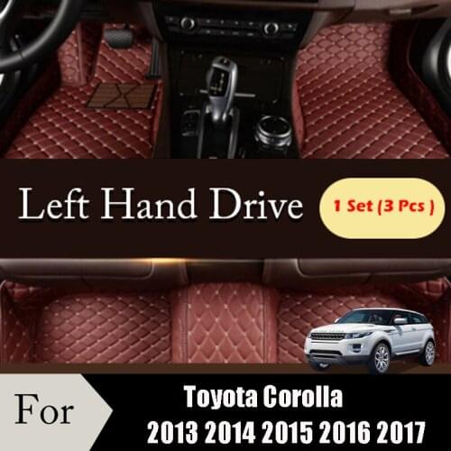 Car Interior Accessorie Front & Rear Full Set Mats Car Floor Mats For Toyota Corolla XI 11th E170 2014 2015 2016 2017 2018