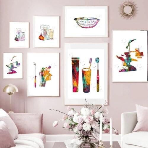 5D DIY Diamond Painting Braces Smile Mouth Colorful Dental Tooth Cross Stitch Kits Diamond Embroidery Full Square Round T155