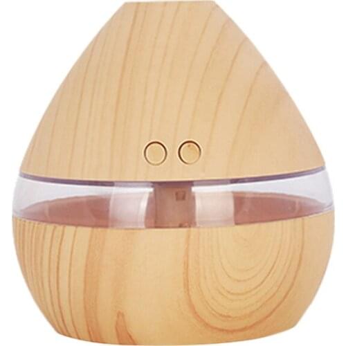Aromatherapy Essential Oil Diffuser 300Ml Wood Grain Aroma Diffuser With Timer Cool Mist Humidifier For Large Room,Home,Baby Bed